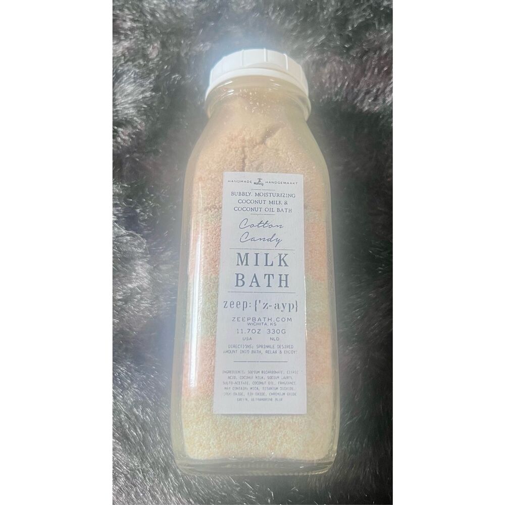 New Zeep Bath Milk Bath cotton candy bath sprinkles 11.7 oz